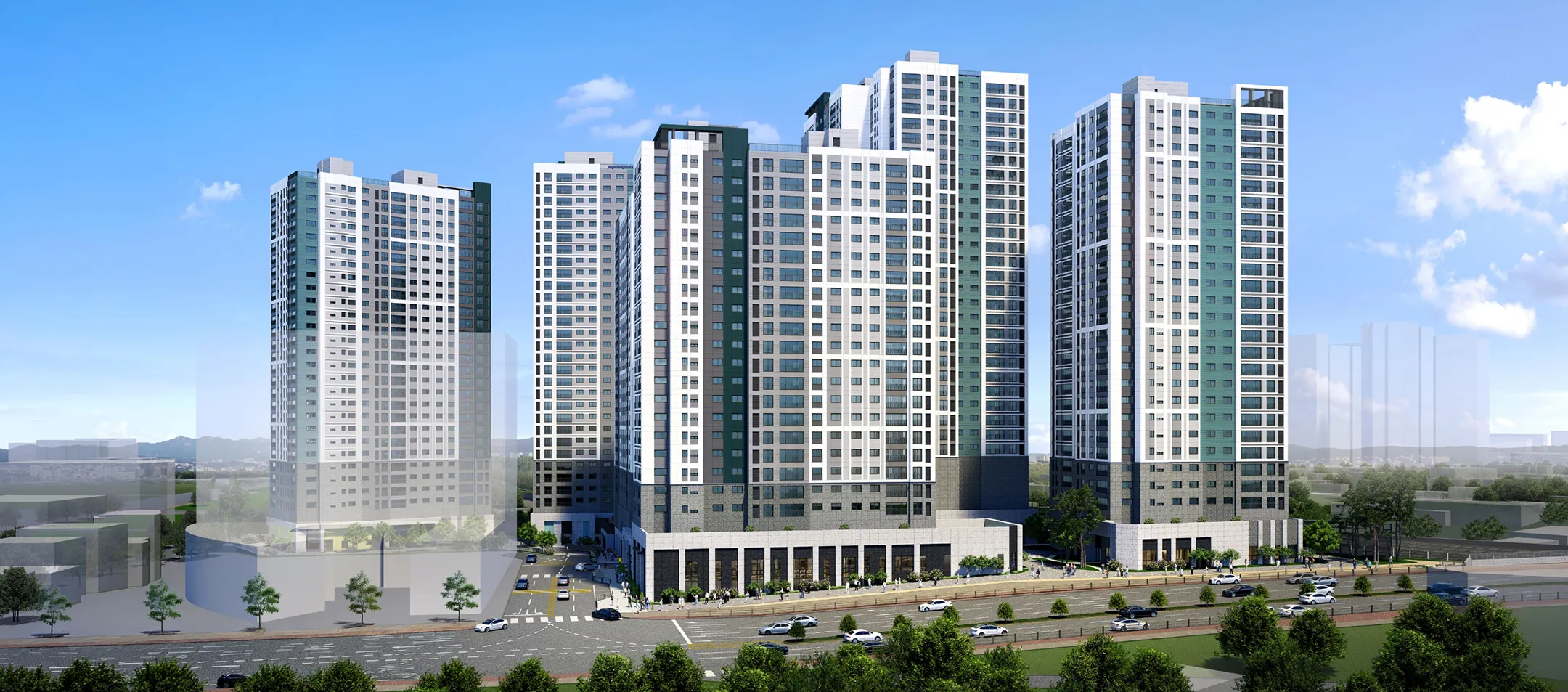 순천 푸르지오 더 퍼스트 단지 전경